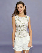 Women's Woven Polyester Vest Tops - RIHOAS
