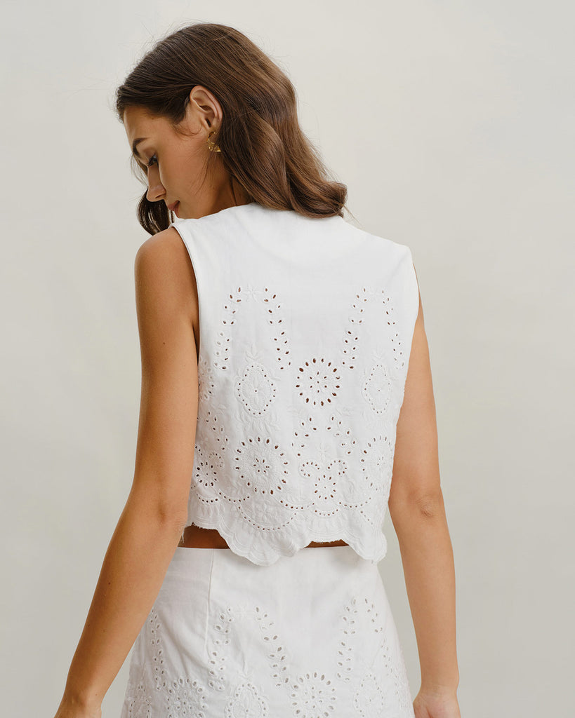 Women's Woven Polyester Vest Tops - RIHOAS