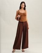 Women's Woven Polyester Vest Tops - RIHOAS