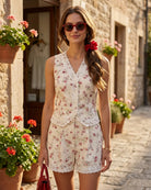 Women's Woven Polyester Vest Tops - RIHOAS