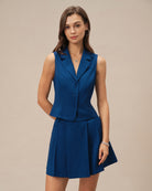 Women's Woven Polyester Vest Tops - RIHOAS