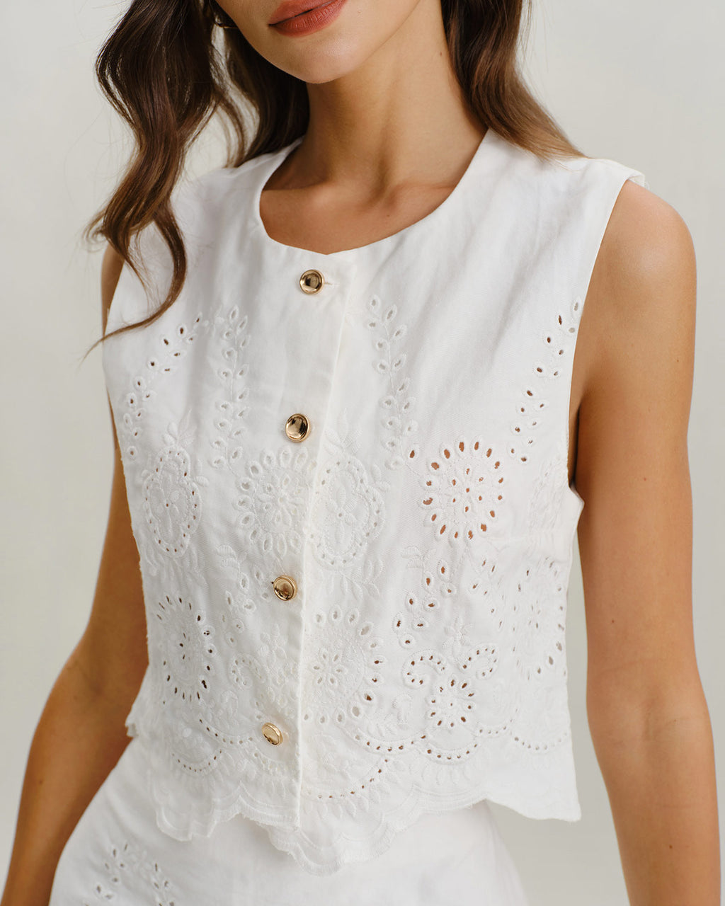 Women's Woven Polyester Vest Tops - RIHOAS