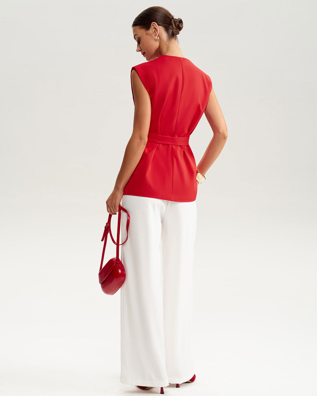 Women's Woven Polyester Vest Tops - RIHOAS