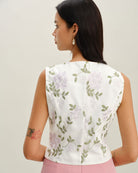 Women's Woven Polyester Vest Tops - RIHOAS