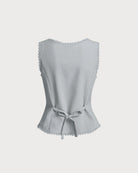 Women's Woven Polyester Vest Tops - RIHOAS