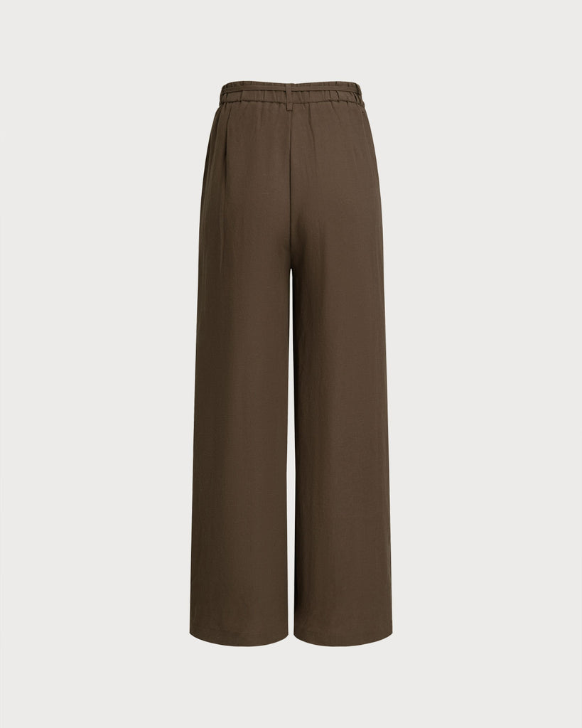 Women's Woven Tencel Cotton Casual Pants Bottoms - RIHOAS