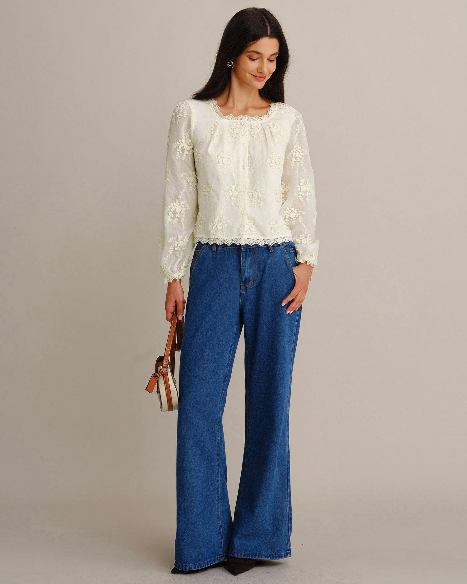Women's Woven Tencel Top - RIHOAS - 01