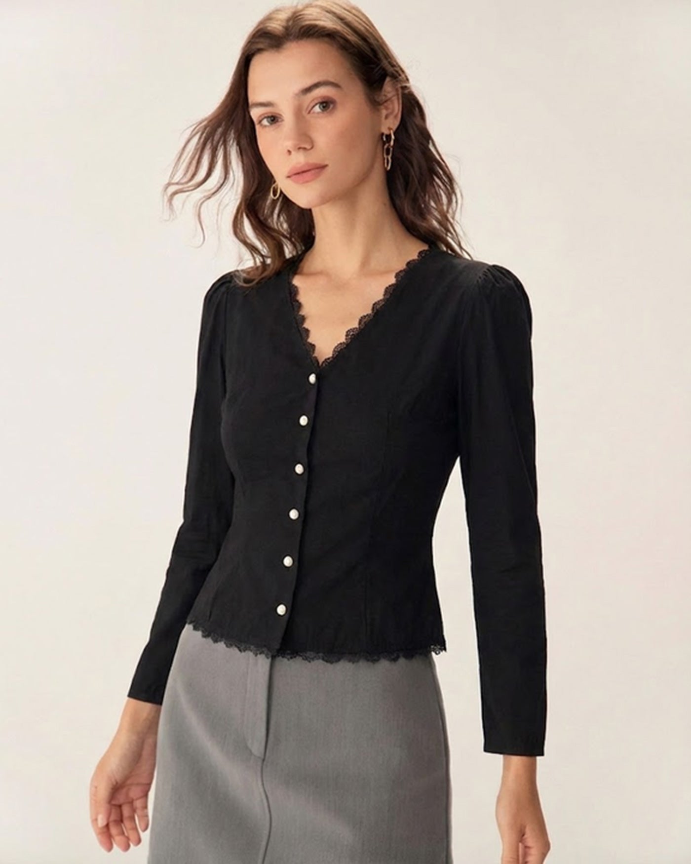 Women's Woven Viscose Blouses Tops - RIHOAS