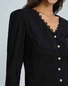 Women's Woven Viscose Blouses Tops - RIHOAS