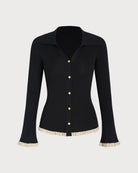 Women's Woven Viscose Knit Cardigans - RIHOAS - 05