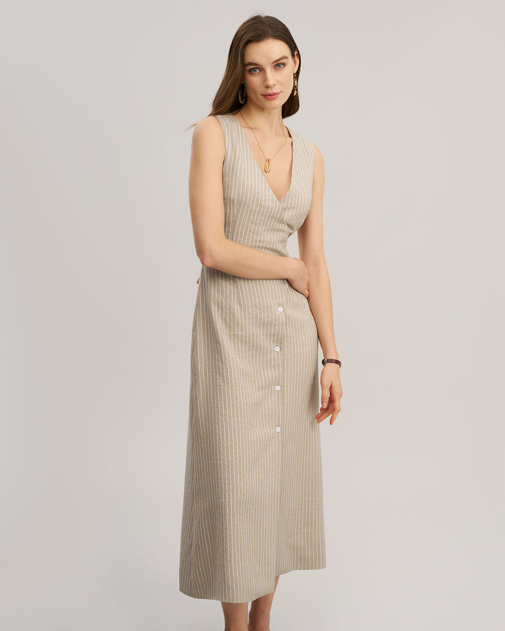 Women's Woven Viscose Maxi Dress Dresses - RIHOAS