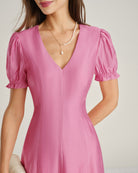 Women's Woven Viscose Midi Dresses Dresses - RIHOAS