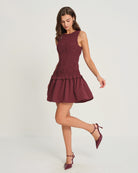 Women's Woven Viscose Mini Dress Dresses - RIHOAS
