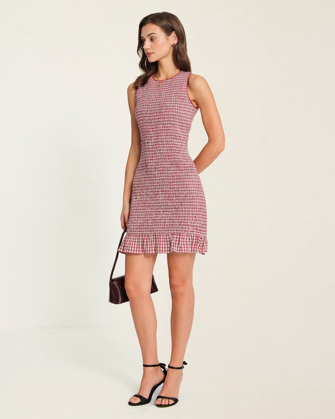 Women's Woven Viscose Mini Dress Dresses - RIHOAS