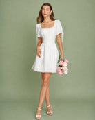 Women's Woven Viscose Mini Dress Dresses - RIHOAS