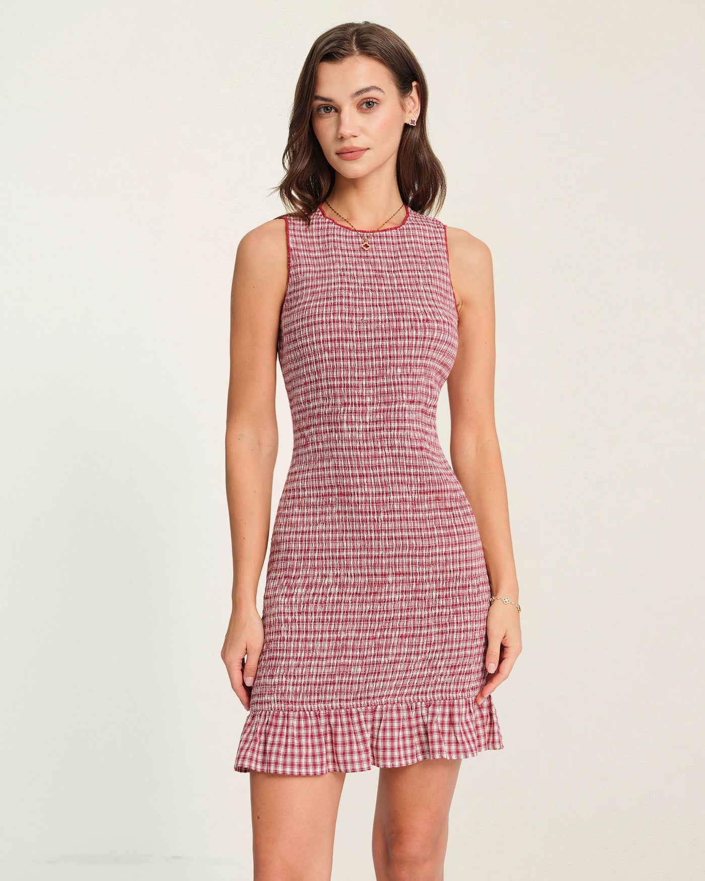 Women's Woven Viscose Mini Dress Dresses - RIHOAS