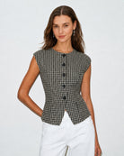 Women's Woven Viscose Tees Tops - RIHOAS