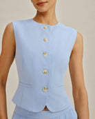 Women's Woven Viscose Vest Tops - RIHOAS