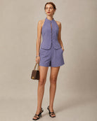 Women's Woven Viscose Vest Tops - RIHOAS