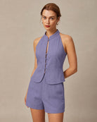Women's Woven Viscose Vest Tops - RIHOAS