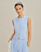 Women's Woven Viscose Vest Tops - RIHOAS
