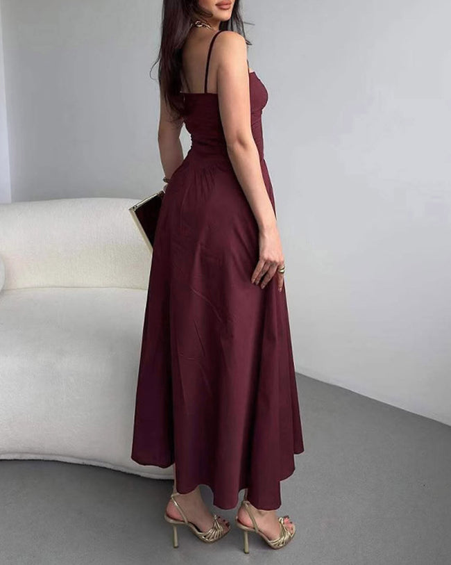 Womens' Woven Polyester Maxi Dress Dresses - RIHOAS