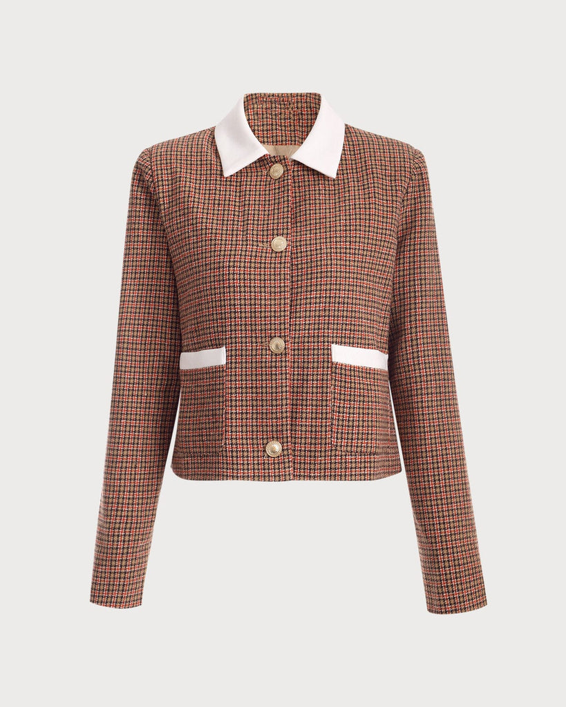 The Plaid Tweed Jacket Outerwear - RIHOAS