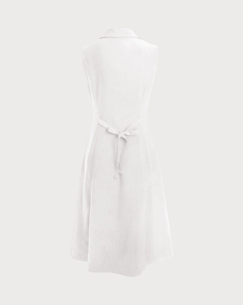 The Lapel Single-breasted Midi Dress - RIHOAS