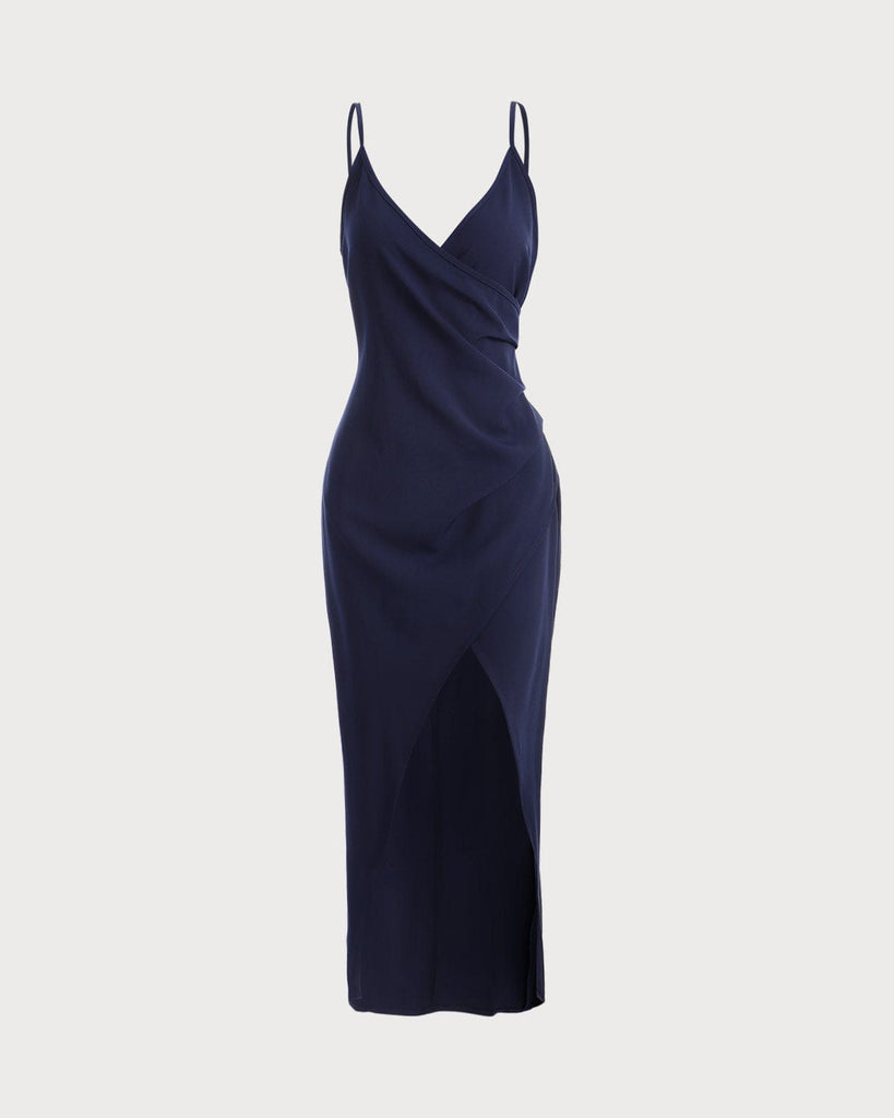The Ruched Slit Bodycon Maxi Dress - RIHOAS