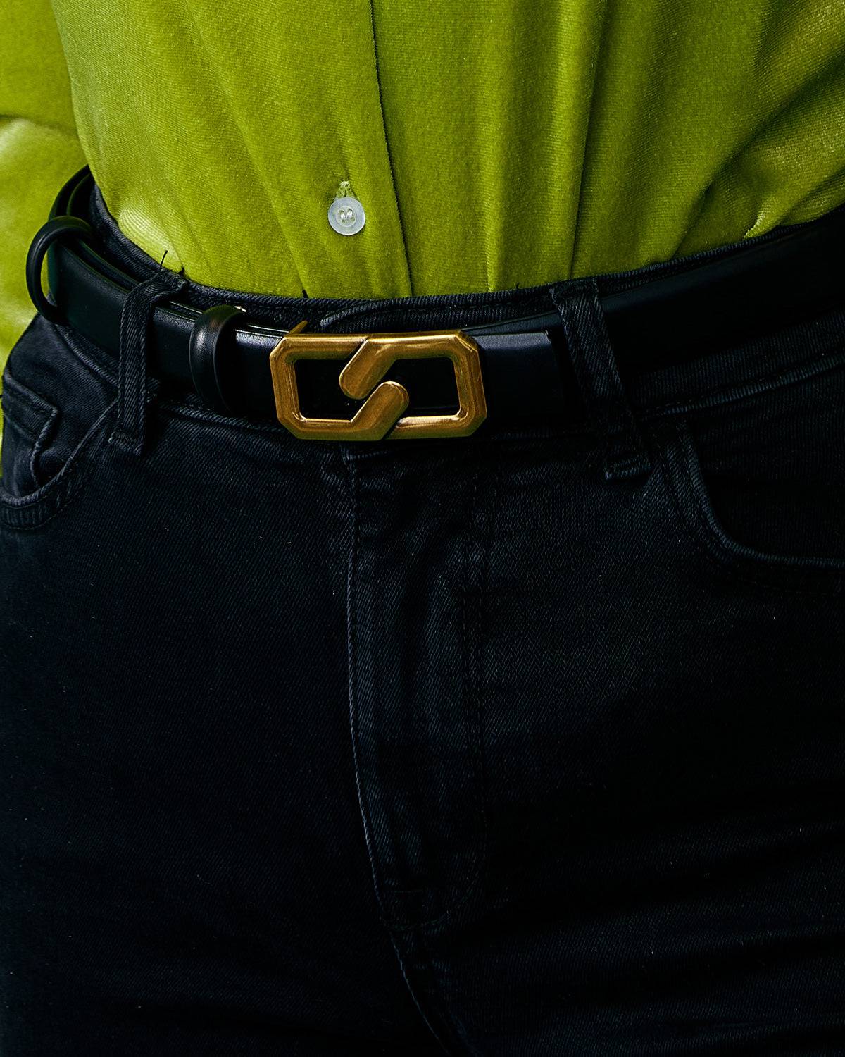 The Reversible Metal Buckle Belt - RIHOAS