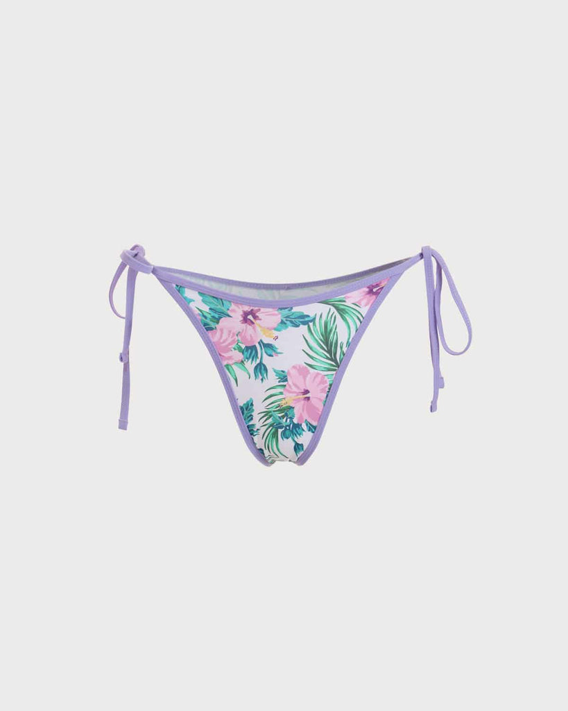 The Floral Tie Bikini Bottom - RIHOAS