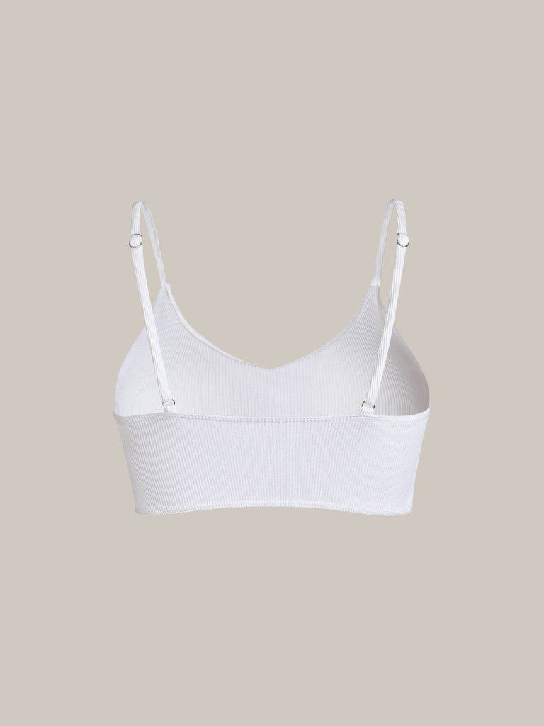 The Plain Ribbed Bikini Top - RIHOAS