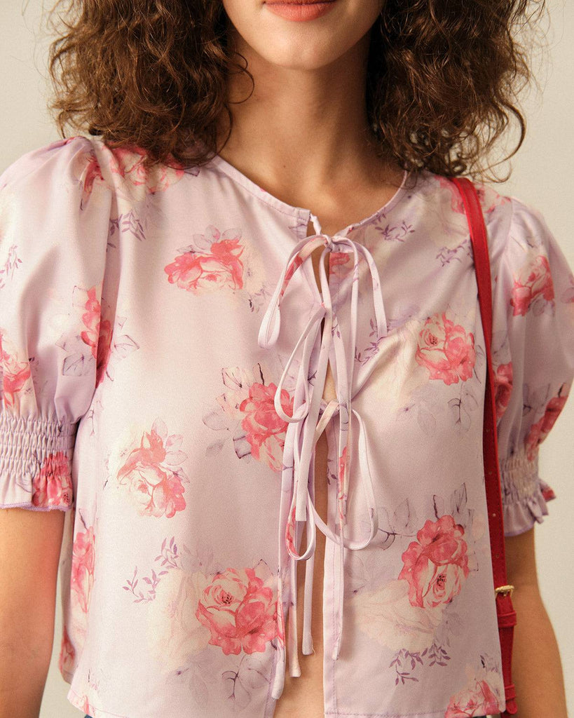 The Puff Sleeve Floral Blouse - RIHOAS