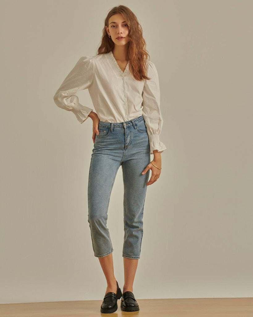 The Romance Ruffle Blouse - RIHOAS