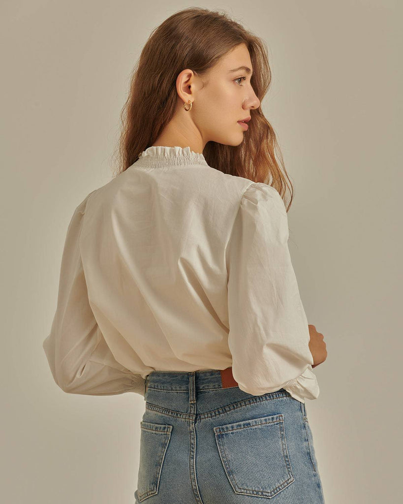 The Romance Ruffle Blouse - RIHOAS