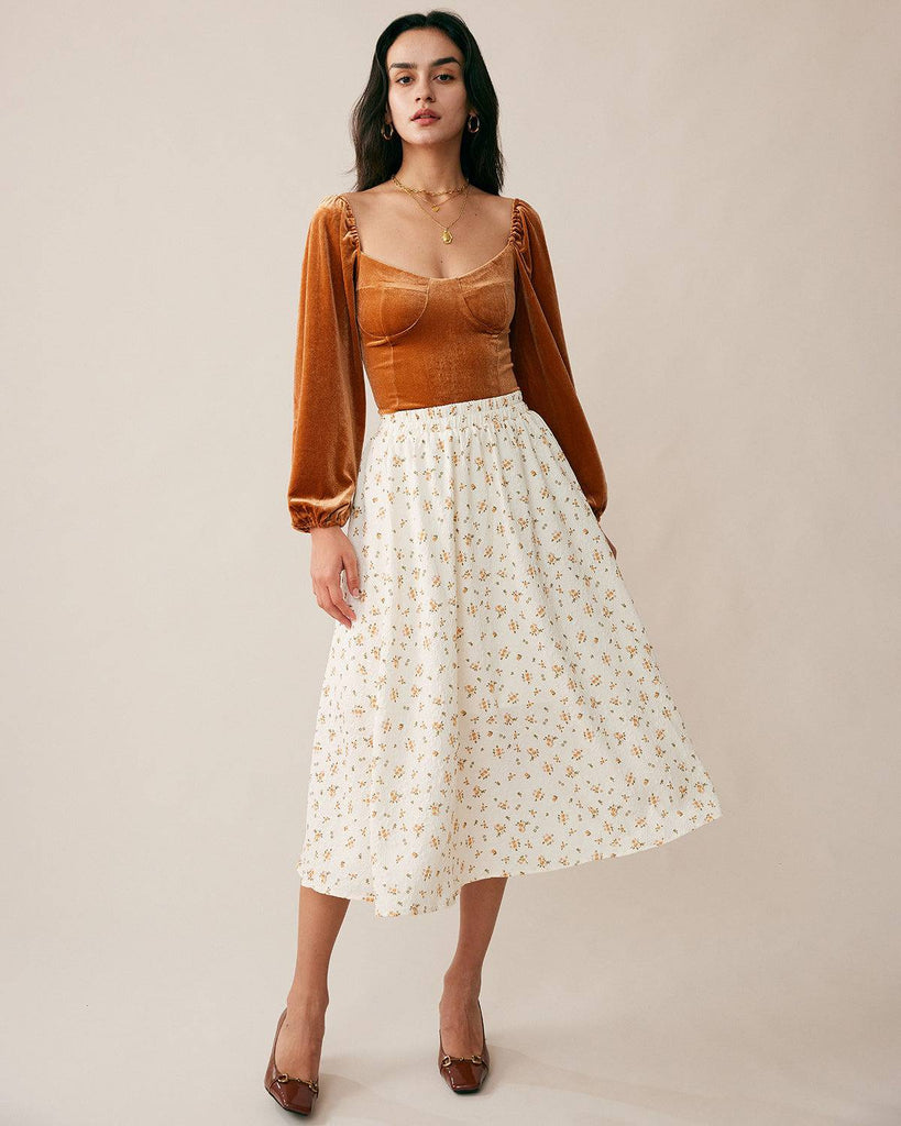 The Velvet Smocked Fitted Blouse - RIHOAS