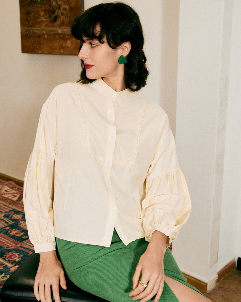 The Vintage Spliced Blouse - RIHOAS