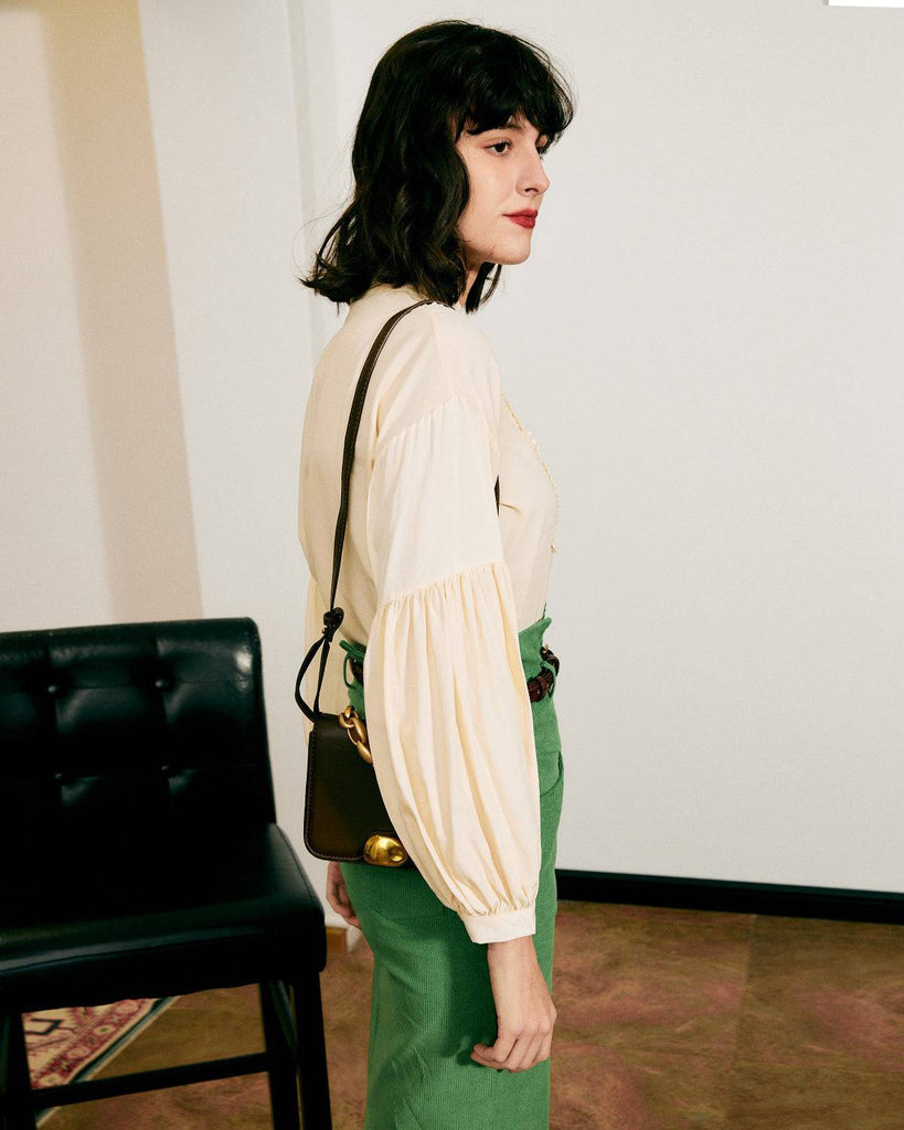 The Vintage Spliced Blouse - RIHOAS