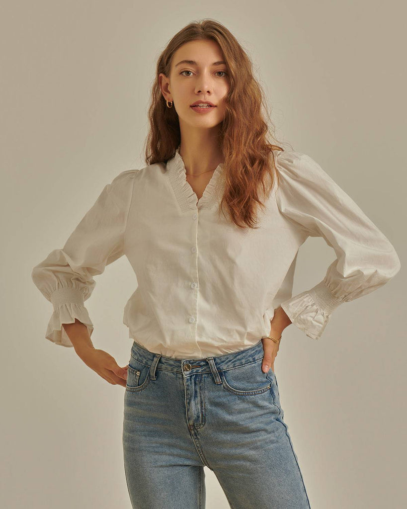 The Romance Ruffle Blouse - RIHOAS