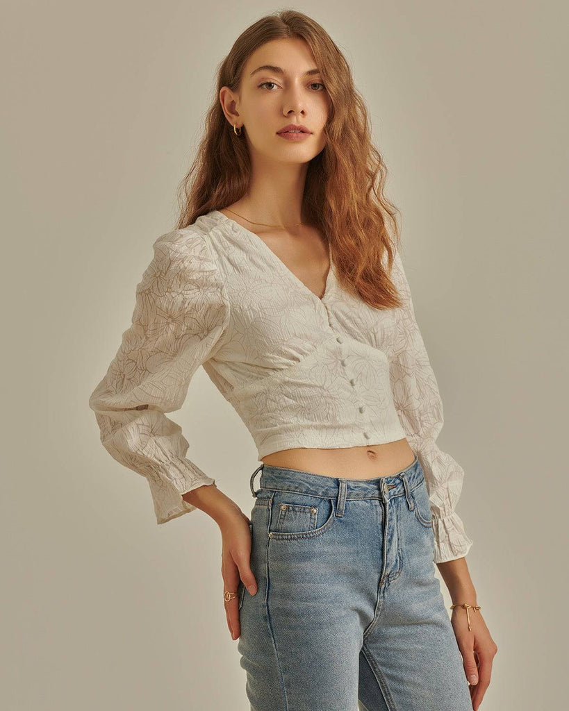 The Romance V-Neck Blouse - RIHOAS