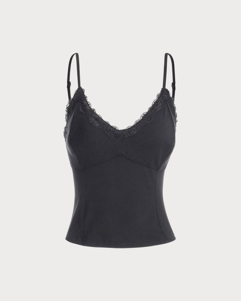 The Solid Lace Cami Top - RIHOAS