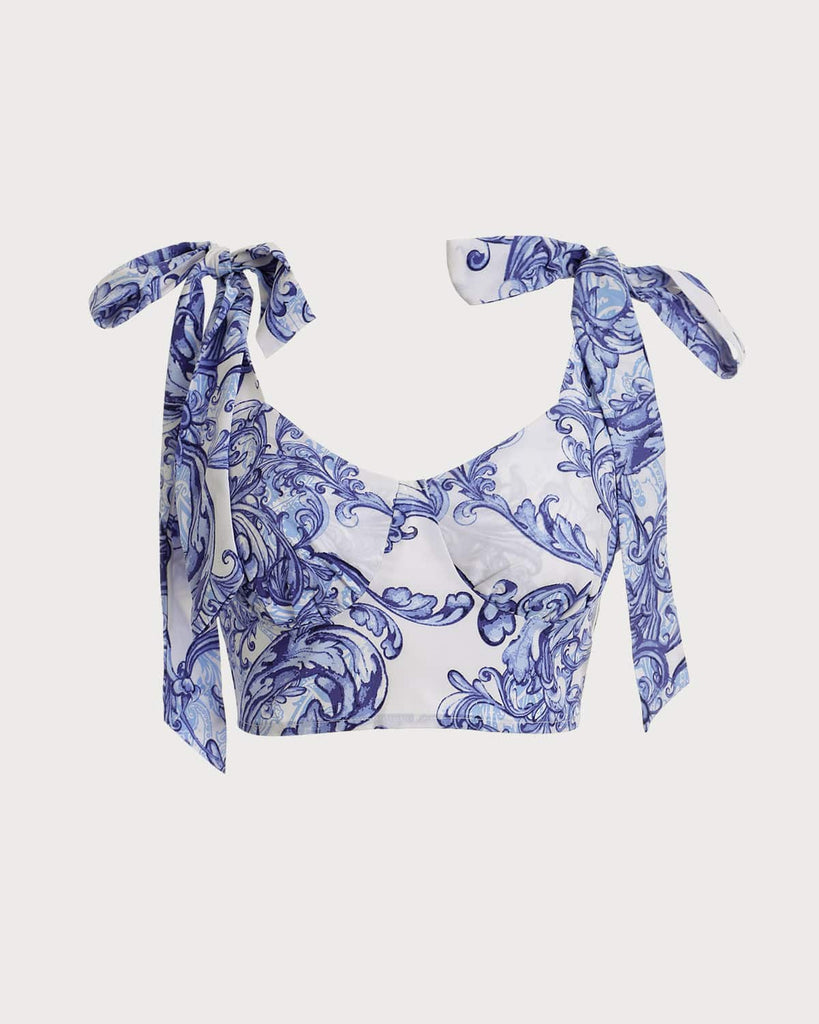 The Tie Strap Crop Cami Top - RIHOAS