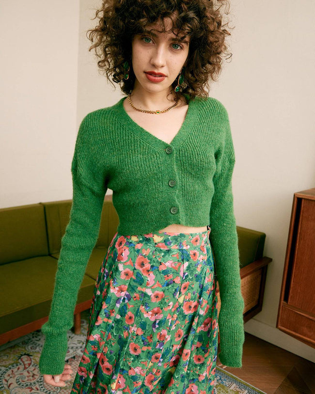 Cropped cardigan on sale