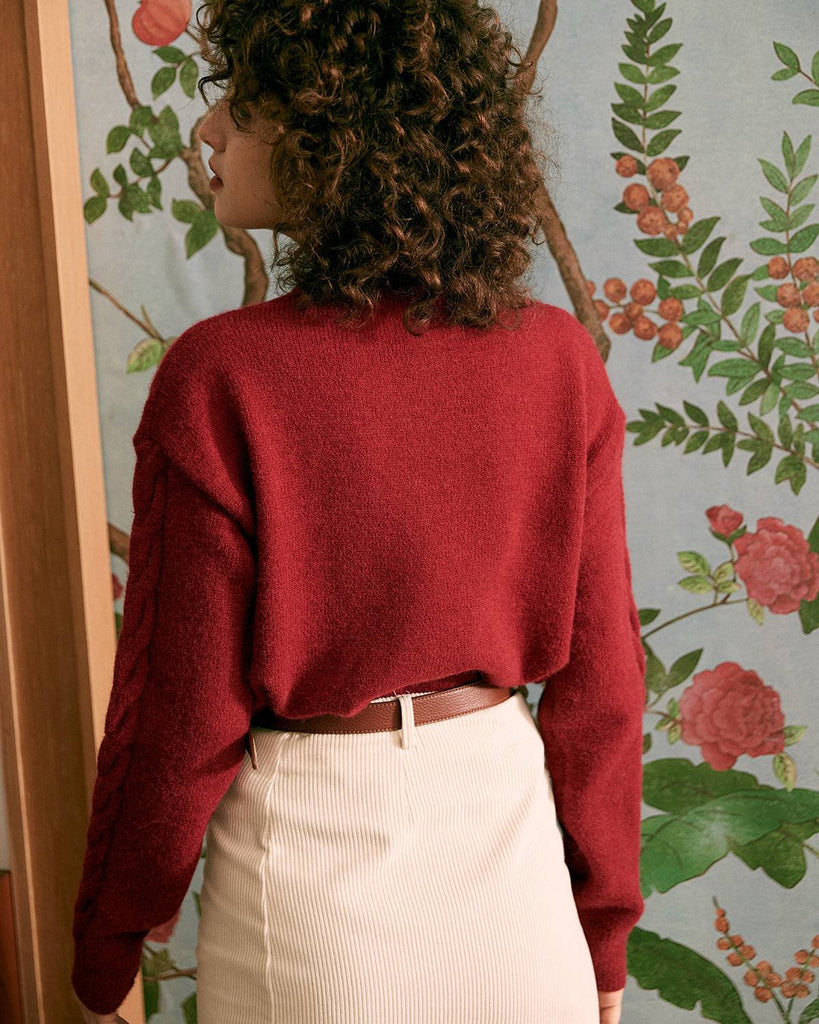 The Cable Knit Detailed Cardigan - RIHOAS
