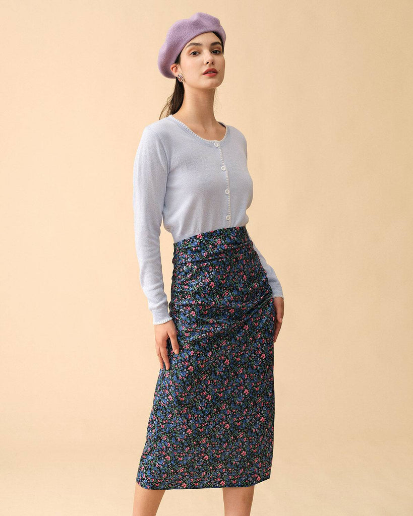 The Plain Round Neck Single-breasted Cardigan - RIHOAS