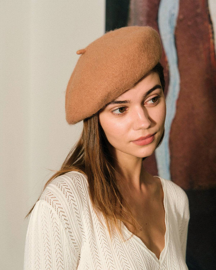 The Solid Color Retro Beret - RIHOAS