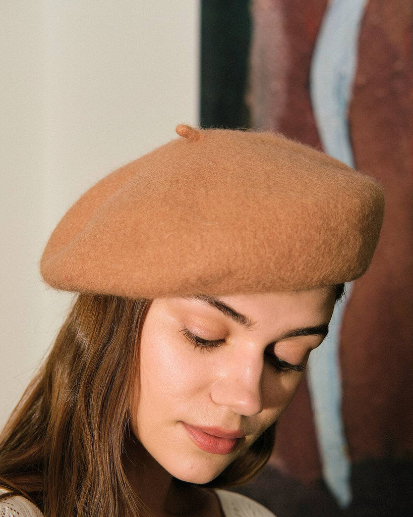 The Solid Color Retro Beret - RIHOAS