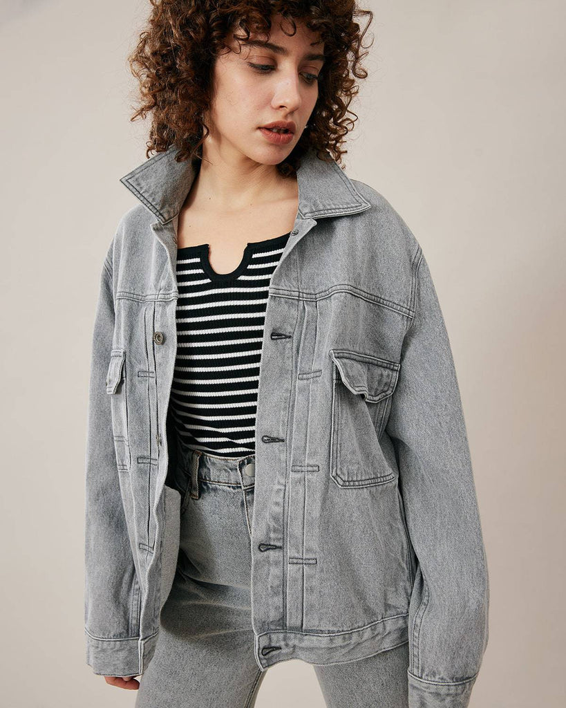 The Premium-fabric Vintage Denim Jacket - RIHOAS