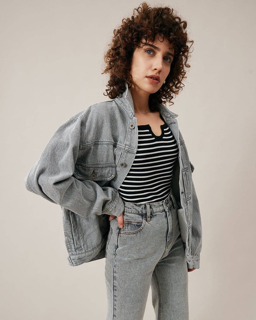 The Premium-fabric Vintage Denim Jacket - RIHOAS