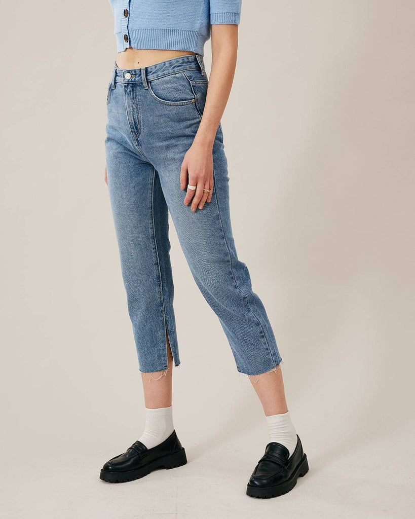 The Premium-fabric Vintage Split Tassel Jeans - RIHOAS